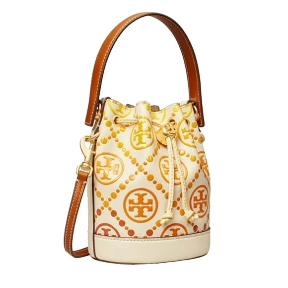 Tory Burch T Monogram Degrade Mini Bucket Bag - Picture 2 of 16